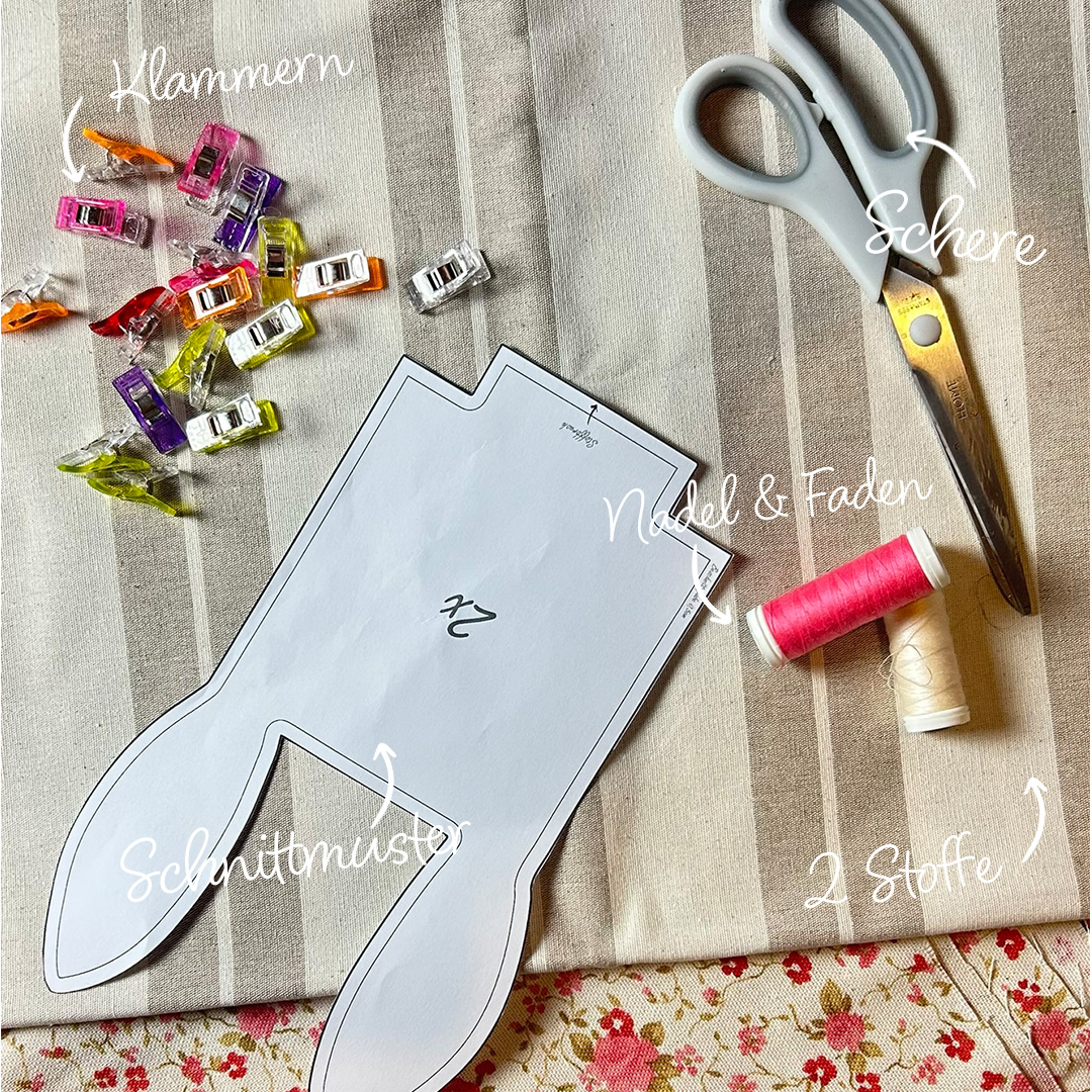 Osterkorb nähen – Material & Vorbereitung