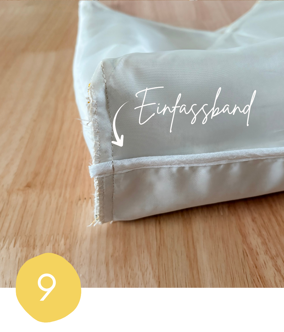 Einfassband Strandtasche einnähen