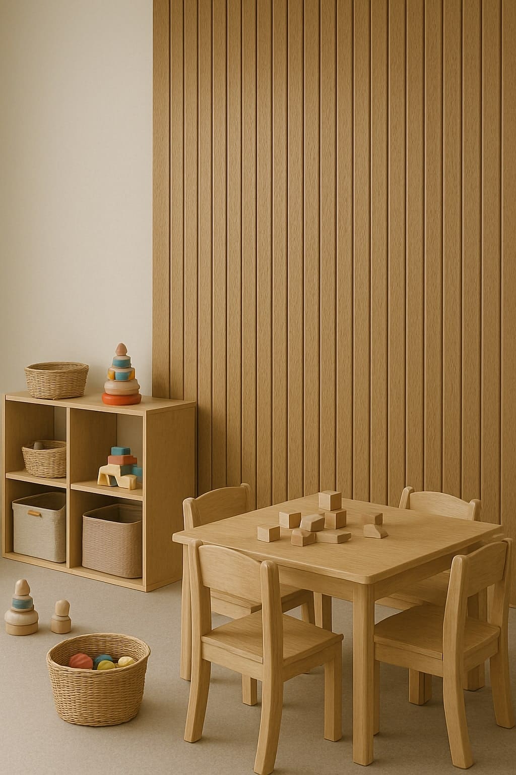 Akustikpaneele aus Holz in Schulen & Kindergärten