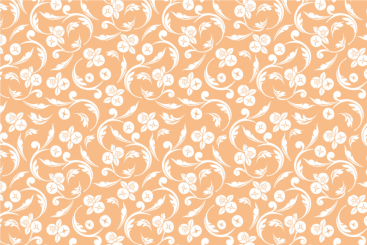 Blackout-Stoff - Barock Annabelle Apricot/Weiß