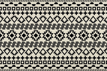 Tipi-Zeltstoff - Pueblo Schwarz