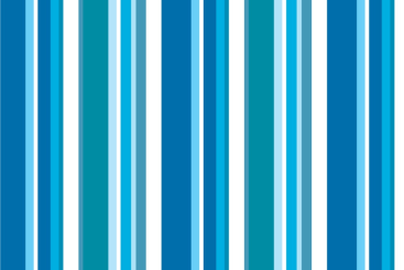 Blackout-Stoff perm. schwer entflammbar - Streifen Summer Vibes Blau
