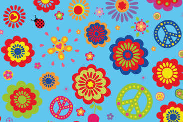Pannesamt - Hippie Time Hellblau