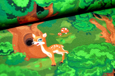 Nano-Softshell - Rehe im Wald Dunkelgrün