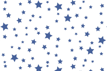 Blackout-Stoff - Sternenhimmel Weiß/Royalblau