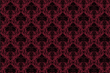 Blackout-Stoff - Barock - Elegance-Ornament Dunkelrot/Schwarz