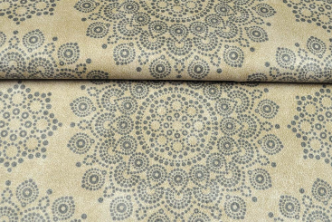 Thermogardine - Nubuk - Gepunktetes Mandala Beige/Grau