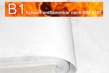 Beamer textile Leinwand B1 - Weiß - Projektion 1:1 