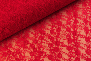 Spitze "Fleuri" Rot