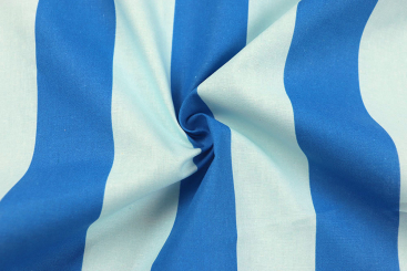 Baumwollstoff Bicolor - Blau/Hellblau 
