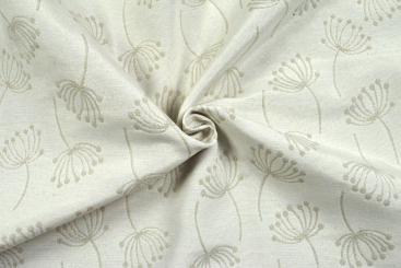 Pusteblumen-Schirmchen - Deskostoff Jacquard - Creme/Beige 