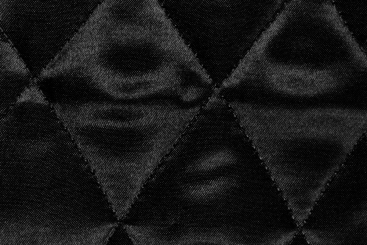 Steppfutter Satin - Uni Schwarz