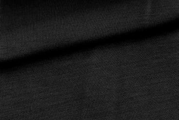 Viskose-Bambus-Stoff Schwarz