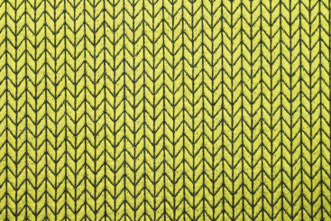 Jacquard-Jersey - Big Knit Lime