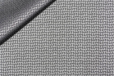 Jacquard-Taft Premium - Hahnentritt - Silber 