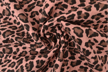 Musselin-Stoff - Leo-Love - Rosa 