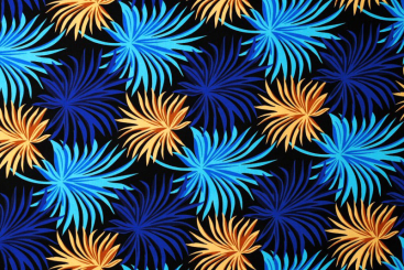 African Waxprint doppelseitig -  Botswana 