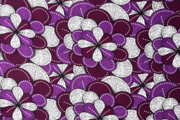 African Waxprint doppelseitig -  Sambia 
