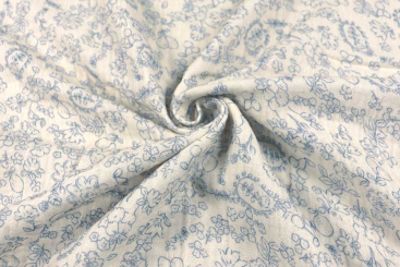 Musselin-Stoff mit floralem Toile - 250 cm 
