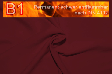 Blackout permanent schwer entflammbar Bordeaux