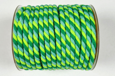 Kordel-Meterware - Grüntöne - 6 mm 