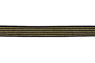 Gummiband-Meterware - Gold-Glitzer - 25 mm 