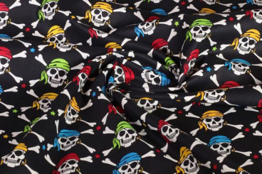 Baumwollstoff - Bunte Piraten 
