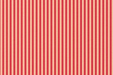 Baumwollstoff mit Streifen - Rot/Creme 
