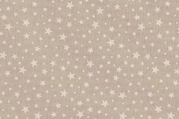 Dekostoff Leinenoptik - Happy Moments - Sterne 