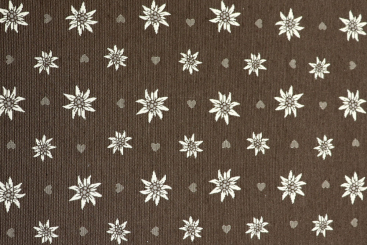 Dekostoff Jacquard Braun - zweiseitig 