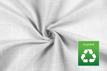 Dekostoff-Recycling - Casablanca - Weiß - 280 cm 