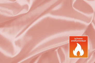 Event-Satin - 308 cm - perm. schwer entflammbar Rosa