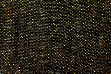Jute - Goldschimmer - Schwarz 