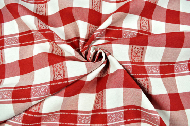 Dekostoff - Innsbruck Rot/Creme