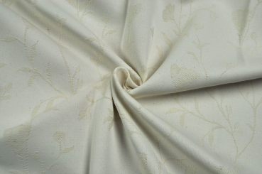 Jacquard-Dekostoff zweiseitig - Zarte Ranken 