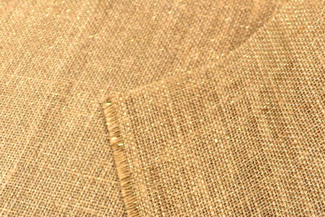 Jute-Stoff - Glitter - Gold 