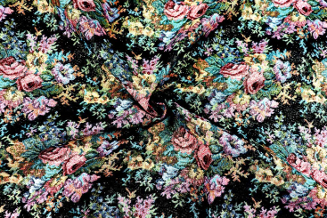 Gobelin glitzernd - Rosen-Nacht 