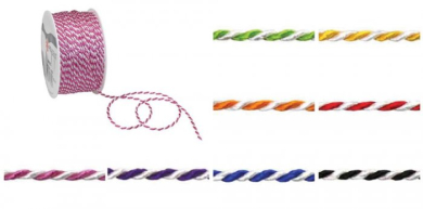 Kordel Bicolor 2 mm - 50 m-Rolle 