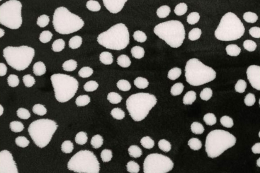 Fleece - Flauschige Tatzen - Schwarz 
