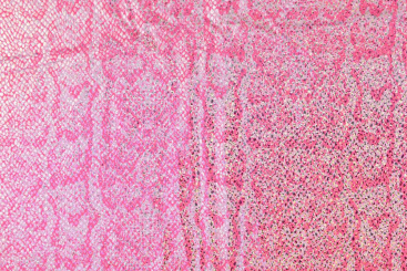 Tanzkleiderstoff - Hologramm-Effekt - Schlangenhaut Pink 