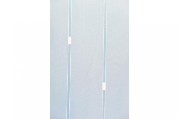 Voile Malmo - 300 cm - Bleiband - Weiß transparent 