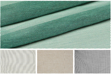 Gardinen-Stoff New Lounge - perm. schwer entflammbar B1 - Two-Tone - Bleiband - 300 cm 