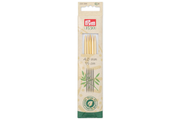 Strumpfstricknadeln Prym 20 cm - 3,0 mm Bambus 