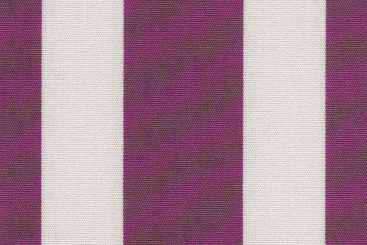 Markisen-/Outdoor-Stoff - Blockstreifen Brombeer/Creme