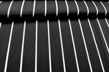 Markisenstoff gestreift - Spain Summer - 160 cm Anthrazit