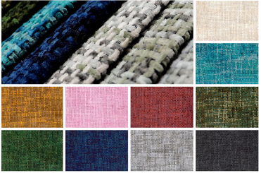 Chenille-Möbelstoff - Multicolor meliert 