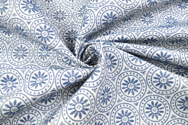 Jacquard Outdoor - zweiseitig - Marina - Blau 