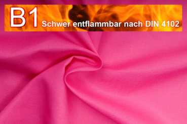Allround Stoff - schwer entflammbar - 280 cm Pink