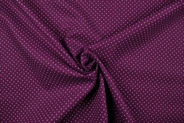 Patchwork-Stoff Classic - Pünktchen - Lila/Weiß 