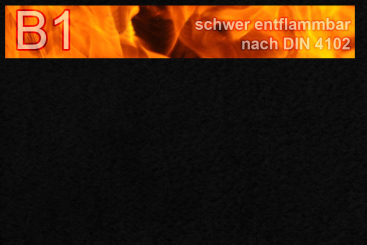 Akustik-Molton - schwer entflammbar - Schwarz - 300 cm 